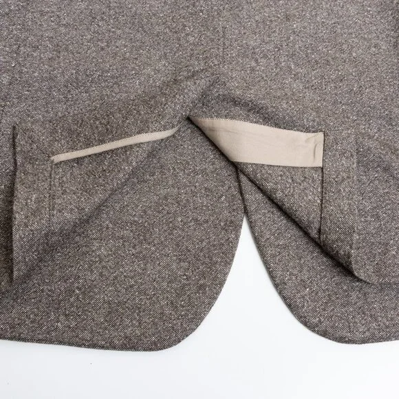 Banana Republic Italian Tweed Brown Suit 2pcs Jacket 42R Pants 36R - Picture 11 of 16